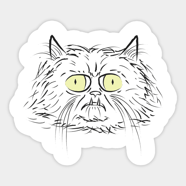 Phenomenon Cat Sticker by owhalesumi